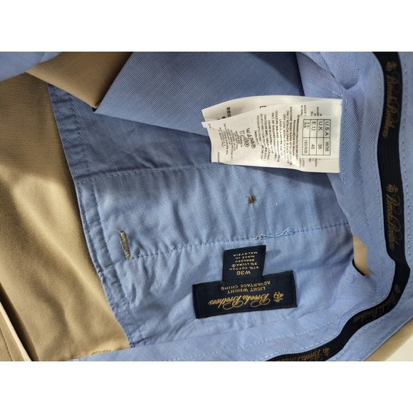 Brook's Brothers Mens Pleated Khaki Shorts Casual Summer Chino Golf Walking - Picture 9 of 10